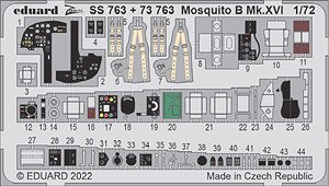 Photo-Etched Parts for D.H.Mosquito B Mk.XVI (for Airfix) (Plastic model)