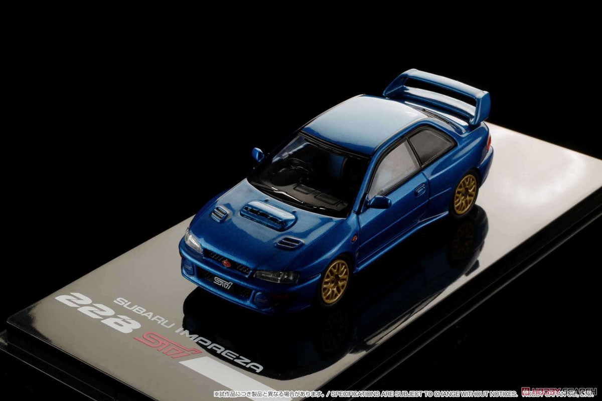 スバル インプレッサ 22B STi Version (GC8改) / エンジンディスプレイモデル付 ソニックブルーマイカ (ミニカー) 商品画像12