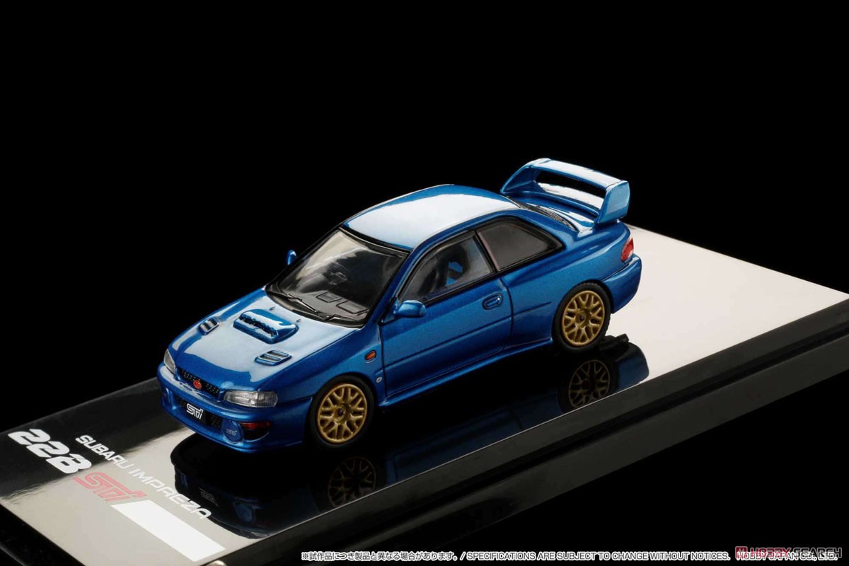 スバル インプレッサ 22B STi Version (GC8改) / エンジンディスプレイモデル付 ソニックブルーマイカ (ミニカー) 商品画像13