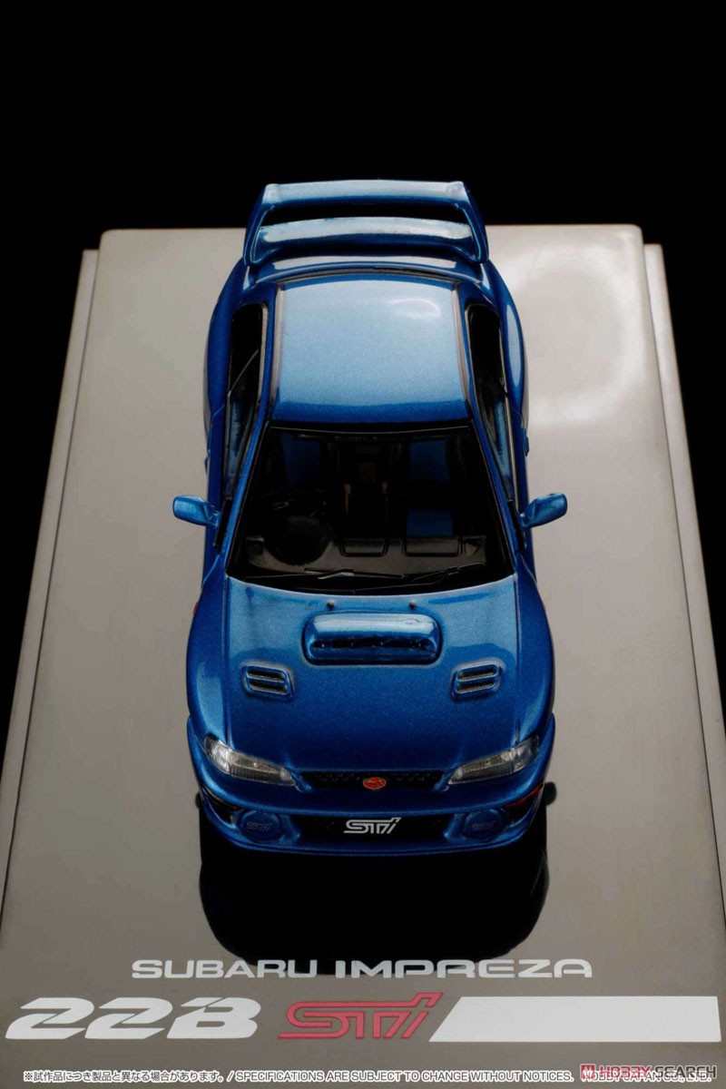 スバル インプレッサ 22B STi Version (GC8改) / エンジンディスプレイモデル付 ソニックブルーマイカ (ミニカー) 商品画像17