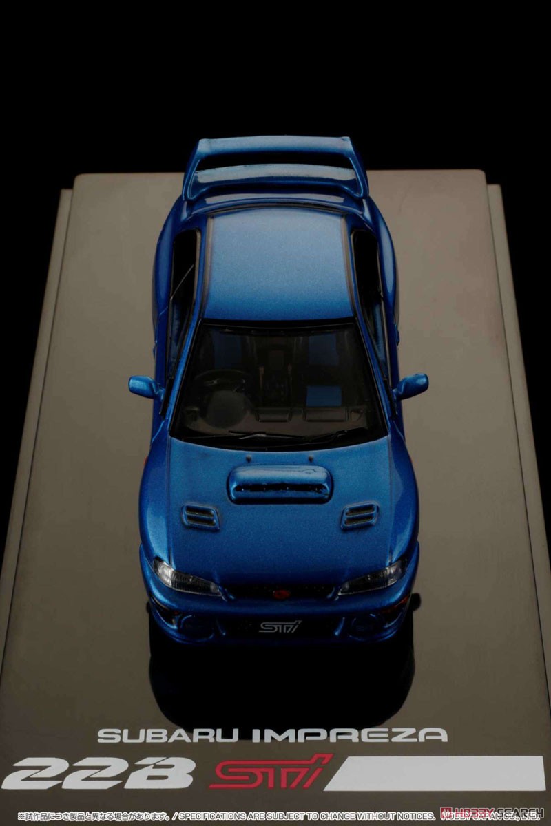 スバル インプレッサ 22B STi Version (GC8改) / エンジンディスプレイモデル付 ソニックブルーマイカ (ミニカー) 商品画像18