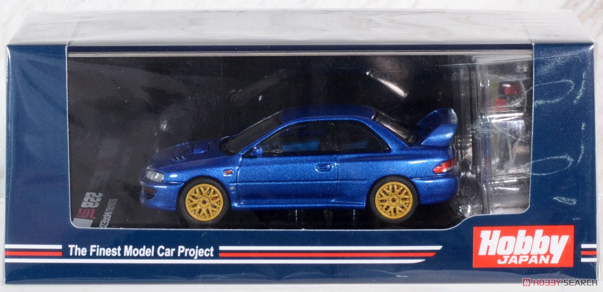 スバル インプレッサ 22B STi Version (GC8改) / エンジンディスプレイモデル付 ソニックブルーマイカ (ミニカー) パッケージ2