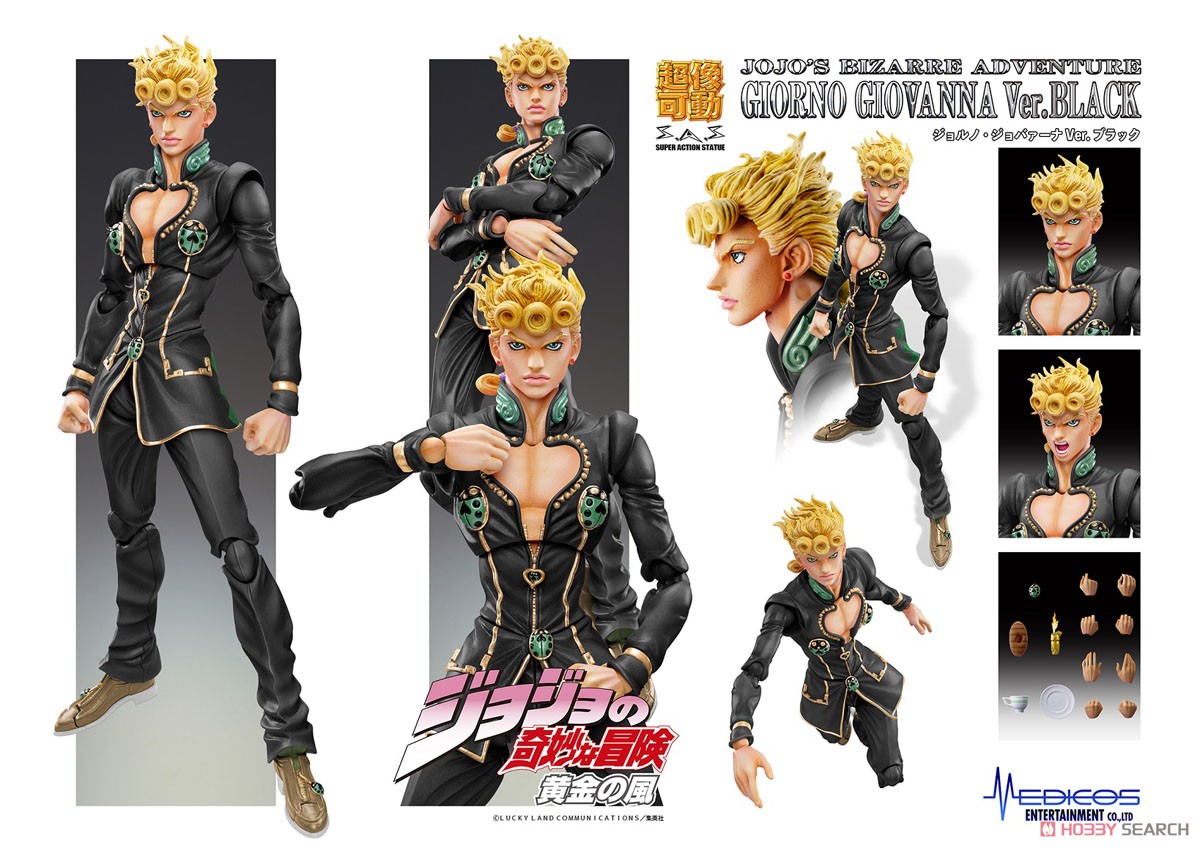 超像可動 ジョジョの奇妙な冒険 第5部 「ジョルノ・ジョバァーナ Ver.BLACK」 (完成品) 商品画像8