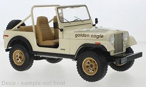 ジープ CJ-7 1980 `Golden Eagle` ベージュ (ミニカー)