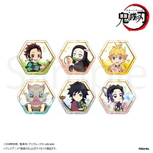 [Demon Slayer: Kimetsu no Yaiba] Trading Gloss Can Badge (Set of 6) (Anime Toy)