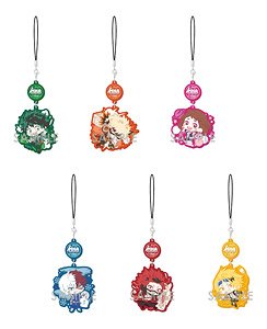 My Hero Academia Charayura Rubber Strap -Color- (Set of 6) (Anime Toy)