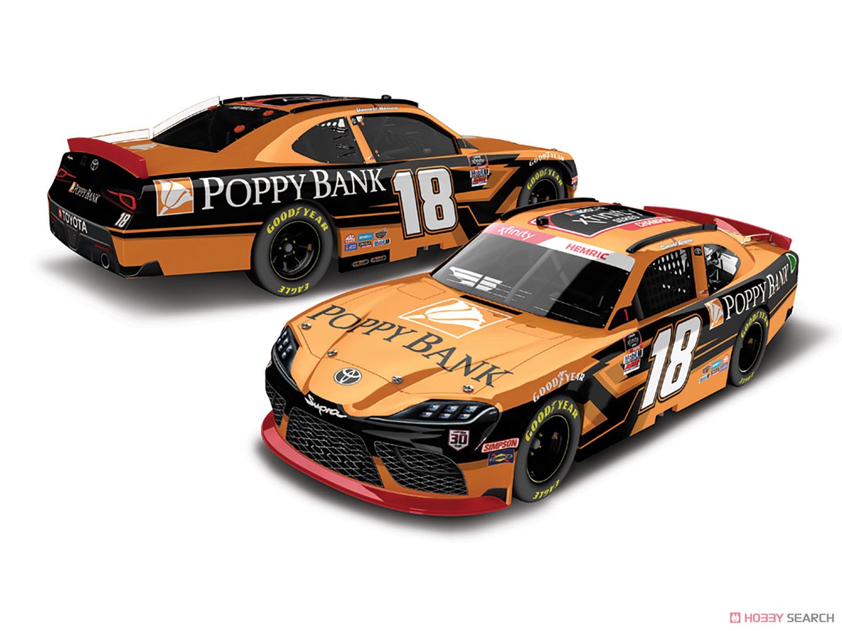 `ダニエル・ヘムリック` #18 ポピーバンク TOYOTA スープラ NASCAR Xfinityシリーズ 2021 チャンピオン (ミニカー) その他の画像1