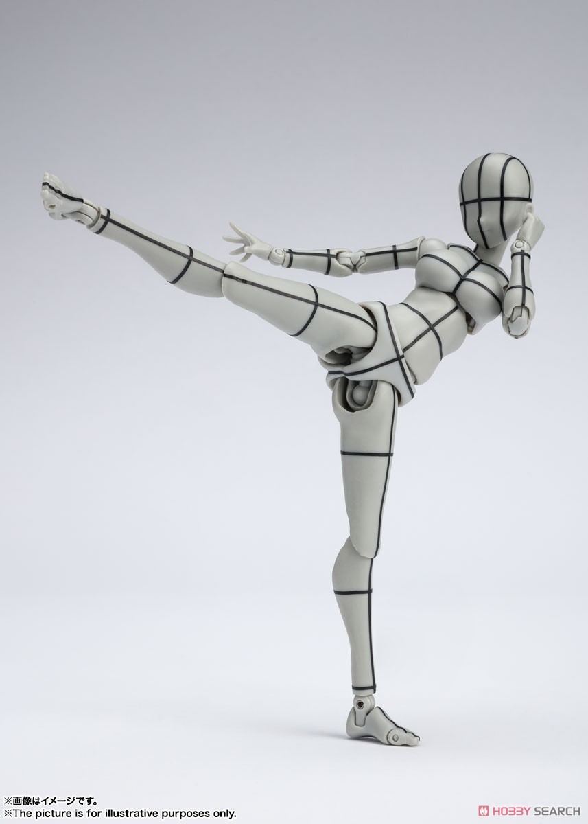 S.H.Figuarts Body-chan -Kentaro Yabuki- Wire Frame (Gray Color Ver.) (Completed) Item picture5