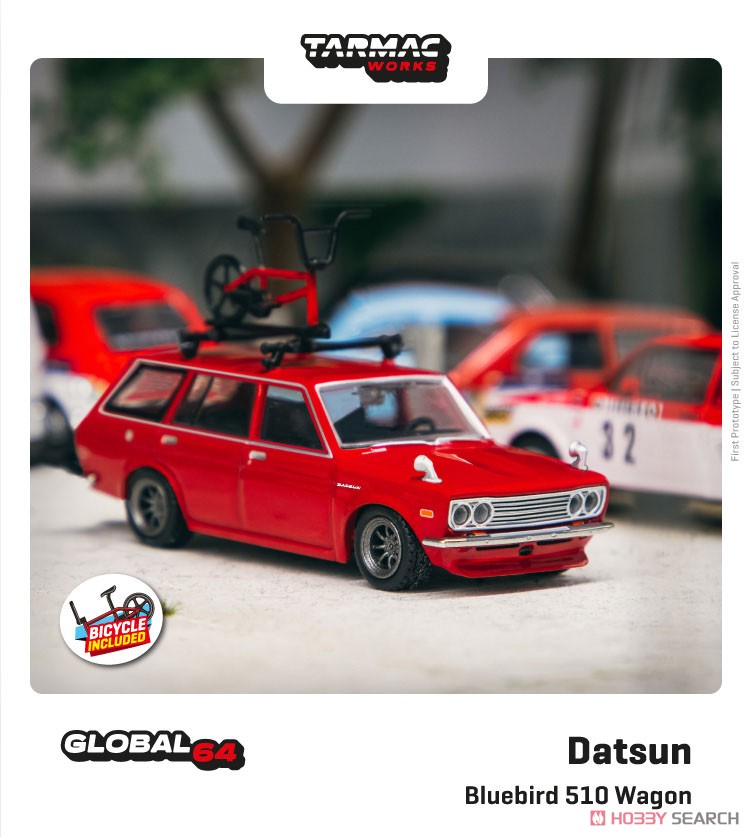 Datsun Bluebird 510 Wagon Red (ミニカー) その他の画像1