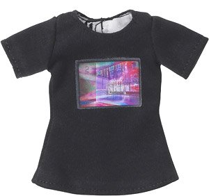 PNS Graphic T-shirt (Black x Purple) (Fashion Doll)