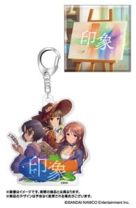 The Idolm@ster Cinderella Girls Now Playing Acrylic Key Ring & Jacket Can Badge Set Inshou (Anime Toy)