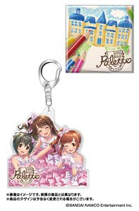 The Idolm@ster Cinderella Girls Now Playing Acrylic Key Ring & Jacket Can Badge Set Palette (Anime Toy)