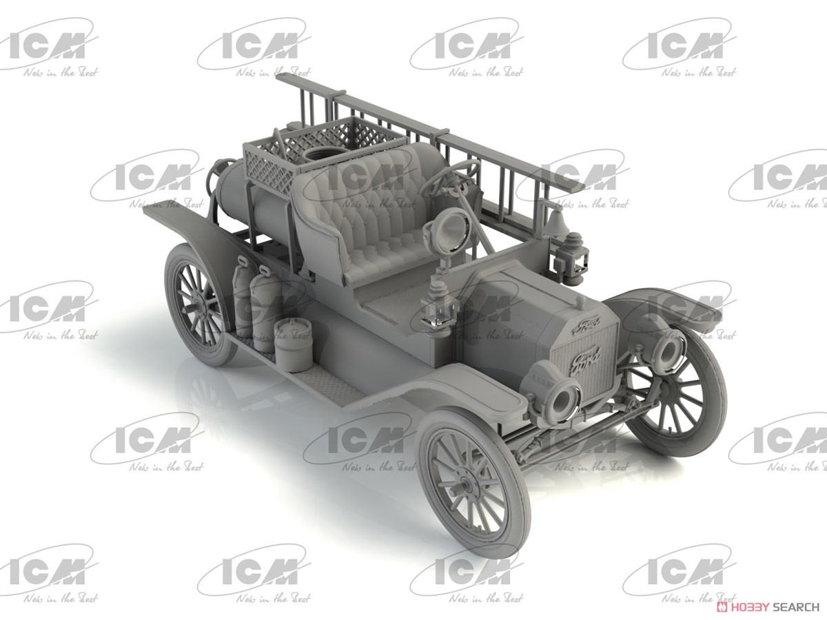 T型フォード 1914 消防車 w/クルー (プラモデル) その他の画像3