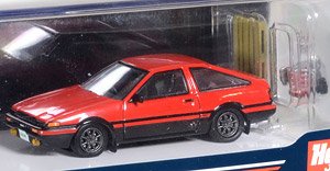 トヨタ スプリンター トレノ GT APEX (AE86) カスタムバージョン ハイフラッシュツートン (赤/黒) エンジンディスプレイモデル付き (ミニカー)