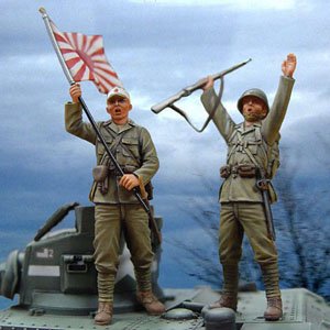 WWII 日本陸軍歩兵セット (2体入) (プラモデル)