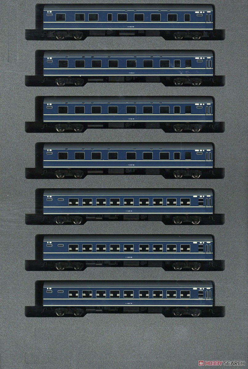 20系 寝台特急「あさかぜ」 (初期編成) 7両増結セット (増結・7両セット) (鉄道模型) 商品画像1