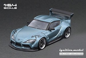 PANDEM Supra (A90) Matte Blue Gray Metallic (Diecast Car)