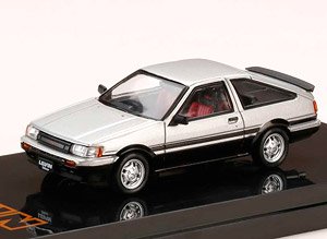 Toyota Corolla Levin AE86 3 Door GT APEX Silver / Black Two Tone (Diecast Car)