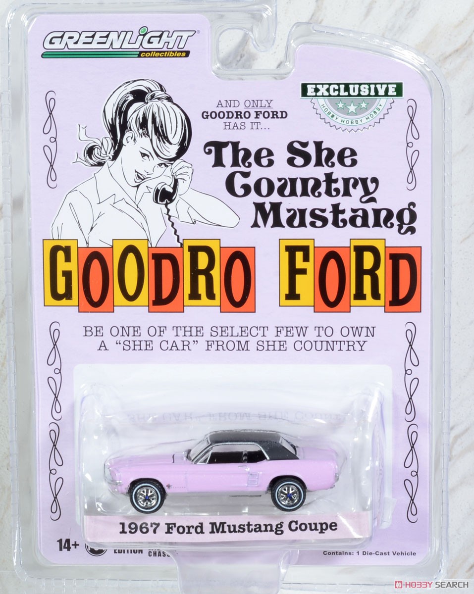 1967 Ford Mustang Coupe `She Country Special` - Bill Goodro Ford, - Evening Orchid (ミニカー) パッケージ1