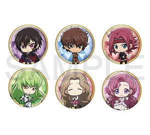 Code Geass Lelouch of the Rebellion x Mixx Garden Trading Metallic Can Badge (Set of 5) (Anime Toy)