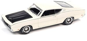 1969 Ford Torino Talladega Wimbledon White (Diecast Car)