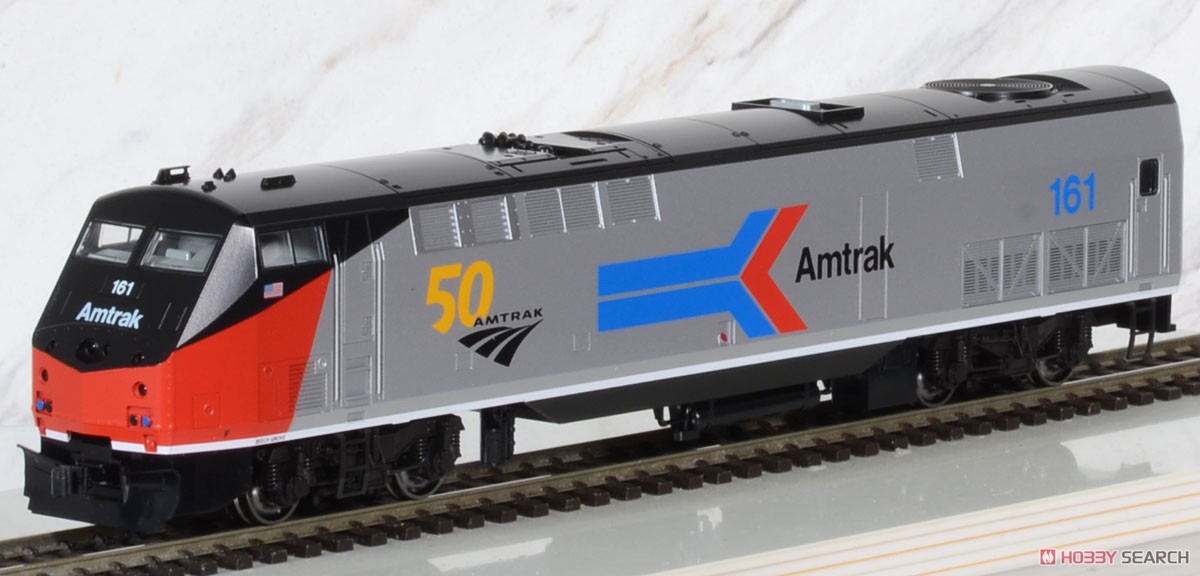 (HO) GE P42 Amtrak(R) Phase I with 50th Anniversary Logo #161 (Model Train) Item picture2
