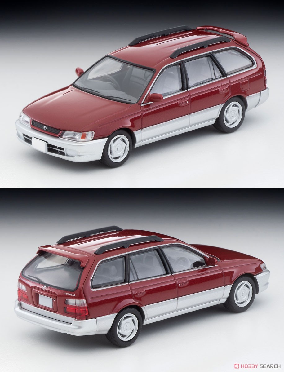 TLV-N264a Toyota Corolla Wagon G Touring (Red/Silver) 1997 (Diecast Car) Item picture1