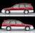 TLV-N264a Toyota Corolla Wagon G Touring (Red/Silver) 1997 (Diecast Car) Item picture2