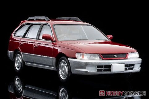 TLV-N264a Toyota Corolla Wagon G Touring (Red/Silver) 1997 (Diecast Car) Item picture7