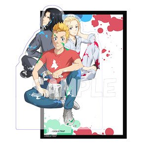 Tokyo Revengers Acrylic Stand G (Takemichi & Mikey & Baji) (Anime Toy)