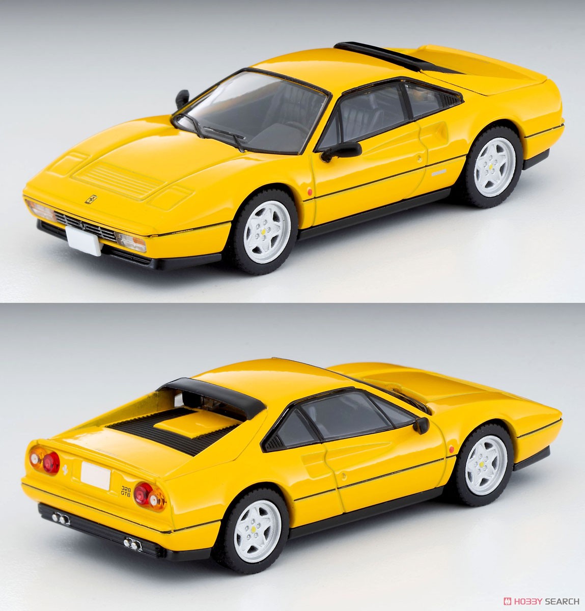 TLV-N フェラーリ 328 GTB (黄) (ミニカー) 商品画像1