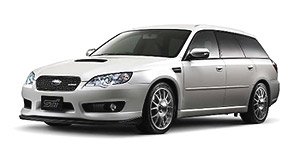 スバル レガシィ ツーリングワゴン STI S402 ホワイト (ミニカー)