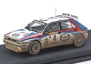 Lancia Delta Integrale 1992 Monte Carlo Winner No,4 D.Auriol Dirty (Diecast Car)