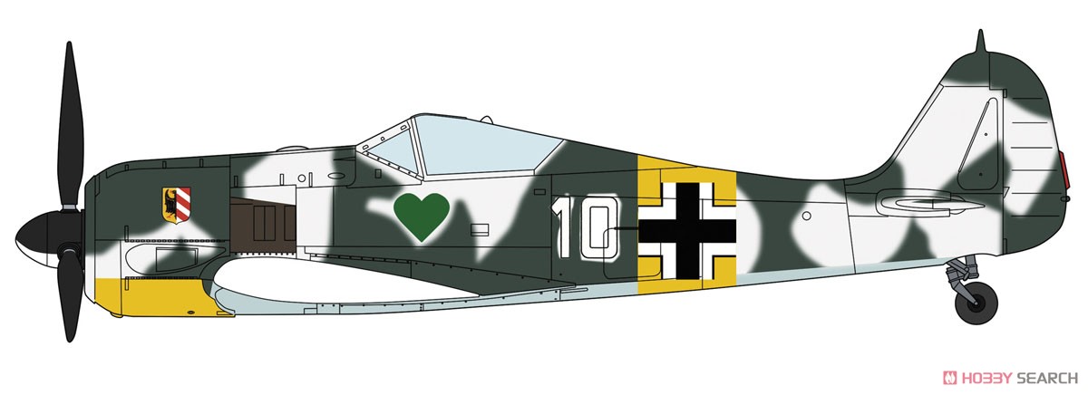 フォッケウルフ Fw190A-4 `ノヴォトニー` (プラモデル) 塗装1