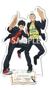 Haikyu!! School Uniform Whole Body Acrylic Stand Tanaka & Nishinoya (Anime Toy)