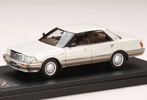 トヨタ クラウン 4000 ロイヤルサルーン G V8 (UZS131) ホワイトパールマイカトーニング (ミニカー)