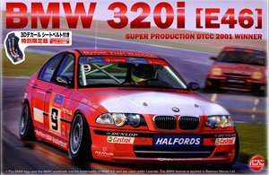 1/24 レーシングシリーズ BMW 320i E46 DTCC 2001 ウィナー w/シートベルト (プラモデル)
