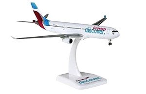 A330-300 Eurowings Discovery w/Landing Gear, Stand (Pre-built Aircraft)