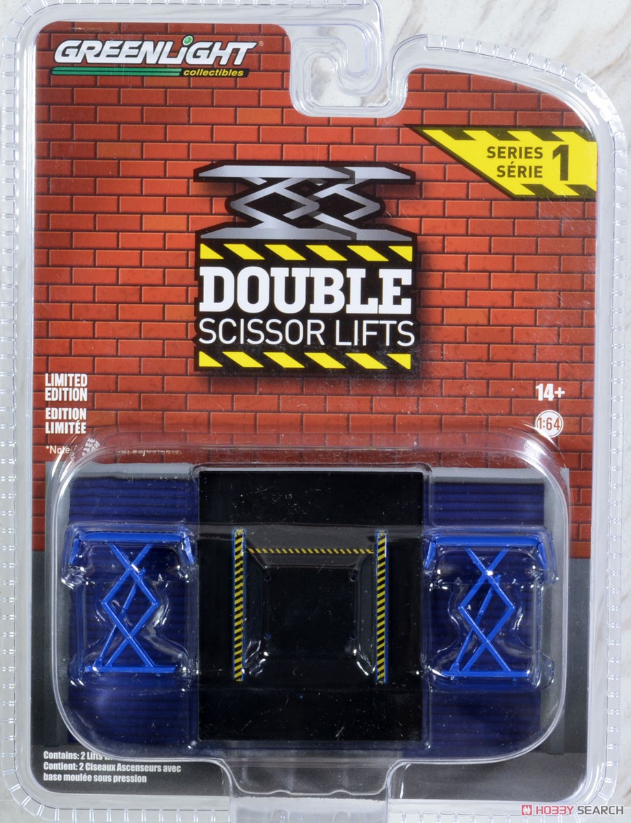 Auto Body Shop - Automotive Double Scissor Lifts Series 1 - Blue (ミニカー) パッケージ1