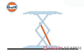 Auto Body Shop - Automotive Double Scissor Lifts Series 1 - Gulf Oil (ミニカー) その他の画像1