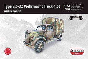Type 2,5-32 Wehrmacht Truck 1,5t Werkstattwagen (Plastic model)