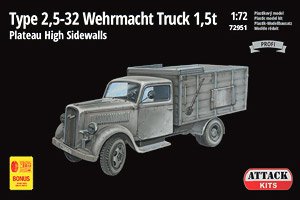 WW.II ドイツ軍 タイプ2,5-32 1.5トン フラットベッドトラック (プラモデル)