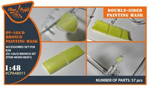 OV-10 A/D Bronko Double-Sided Painting Mask for ICM Kit (48300/48301) `Yellow Kabuki Paper` (Plastic model)