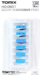 [ HO-0801 ] Train Mark (for Series 485, Illustration Mark) (1 Sheet) (Model Train)