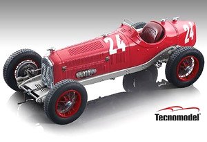 Alfa Romeo P3 Tipo B Monza GP 1932 3rd #24 Tazio Nuvolari (Diecast Car)