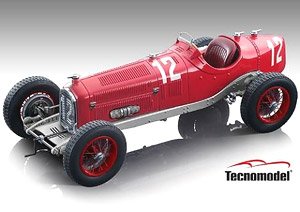 Alfa Romeo P3 Tipo B France GP 1932 Winner #12 Tazio Nuvolari (Diecast Car)