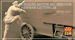 Canadian Motor MG Brigade Crewman Getting In (Plastic model)