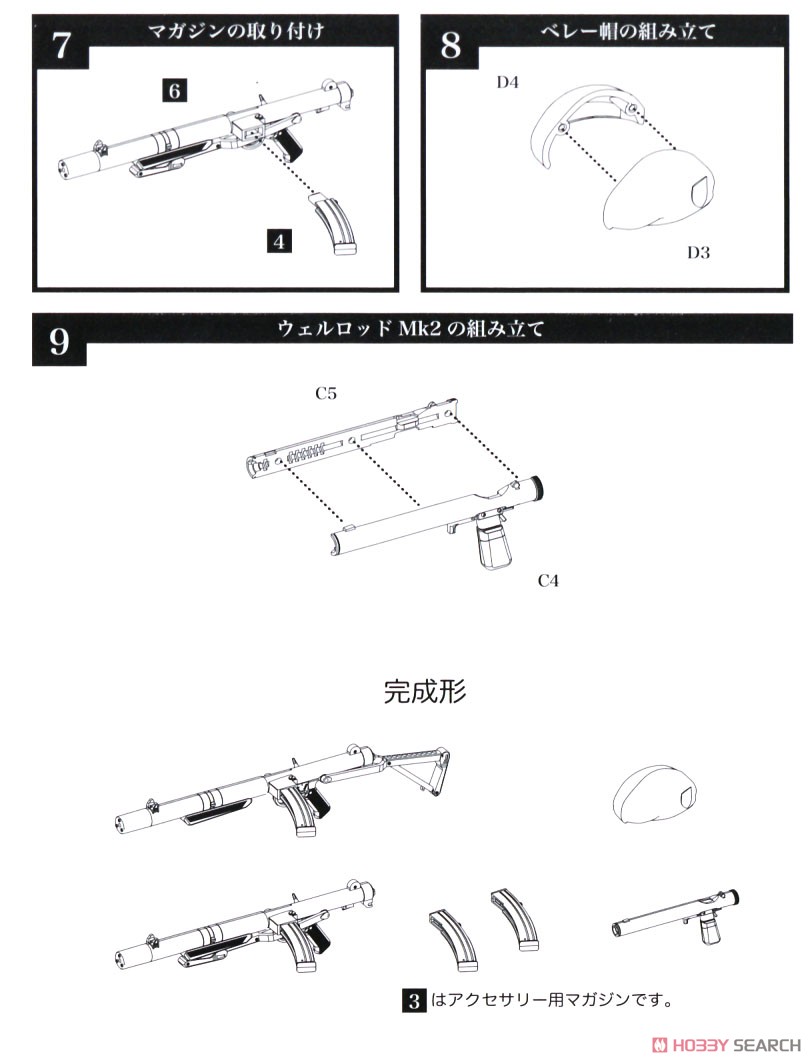 1/12 Little Armory (LA078) L34A1 Type (Plastic model) Assembly guide2
