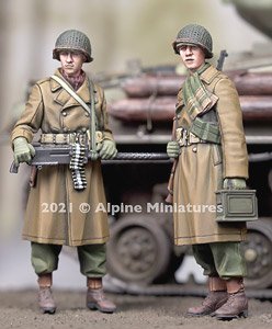 WWII アメリカ陸軍M1919MG射撃チーム 冬 (プラモデル)