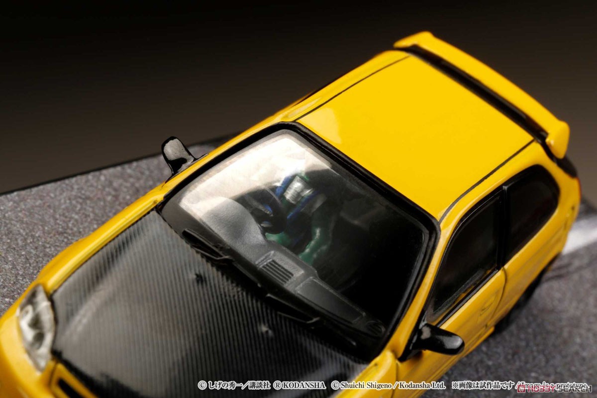 Honda Civic (EK9) Todojuku / Tomoyuki Tachi (w/Initial D Driver Figure, Diorama Set) (Diecast Car) Item picture12